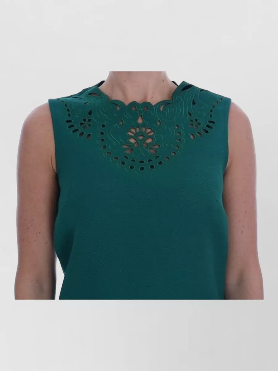 Dolce&Gabbana Wool Sleeveless Knee-Length Dress