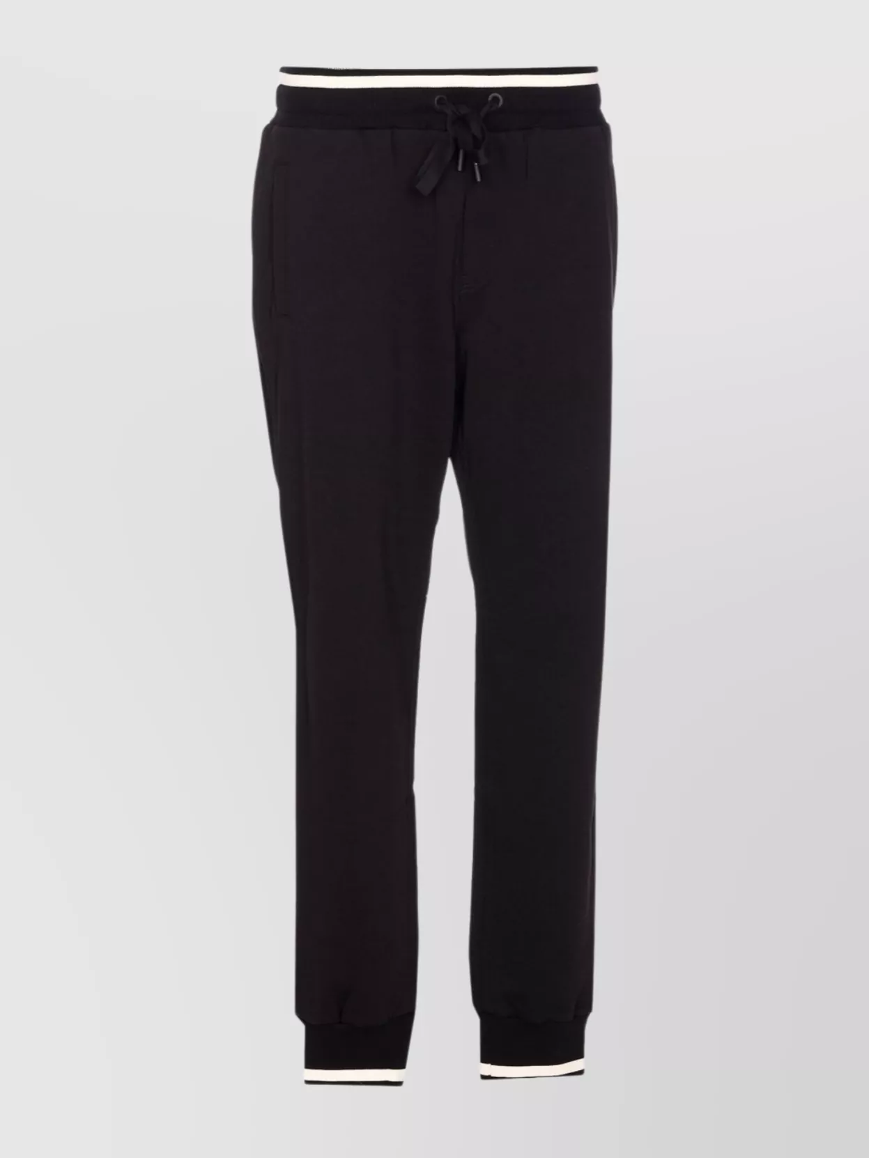 Dolce & Gabbana Track Pants With Elasticized Waist And Pockets In Black