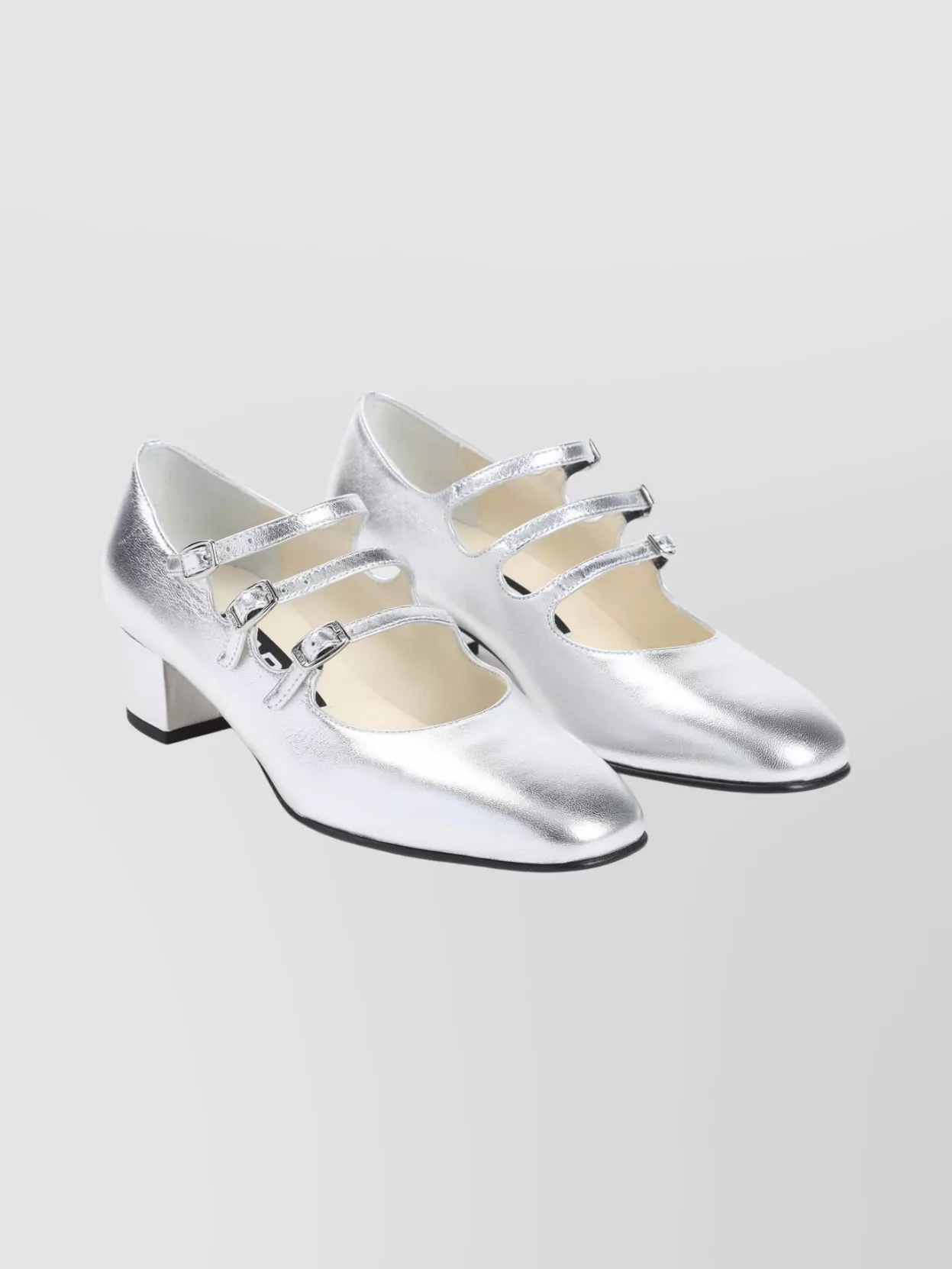 Carel Paris Kina Mary Jane Block Heel Pumps In Multi