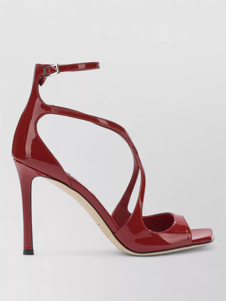 Jimmy Choo Leather Azia 95Mm Heeled Sandals