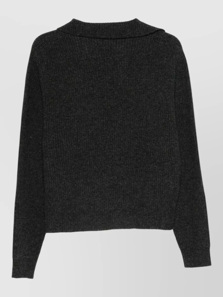 Alysi Virgin Wool Polo Sweater