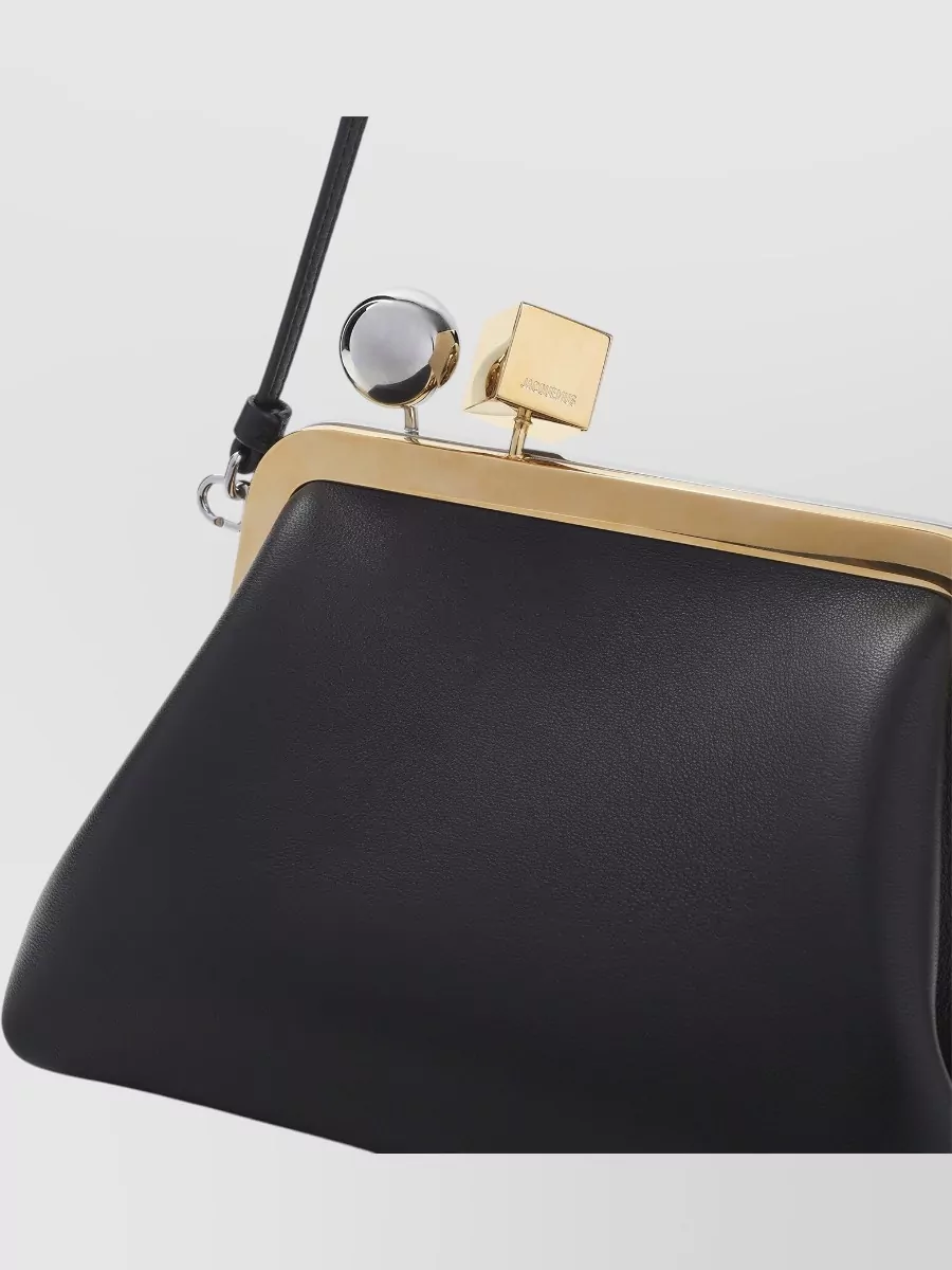 Jacquemus Le Rond Carré Leather Shoulder Bag