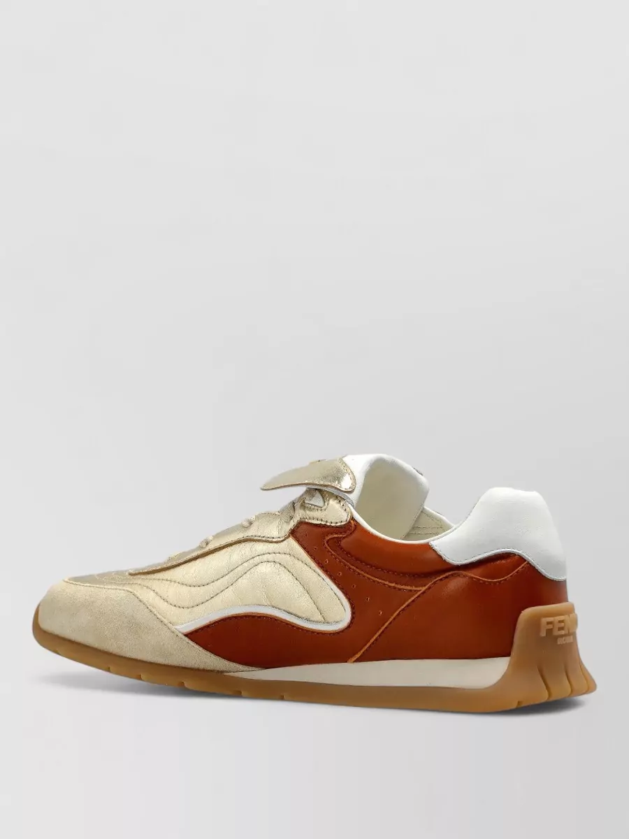 Fendi Leather Low-Top Sneakers