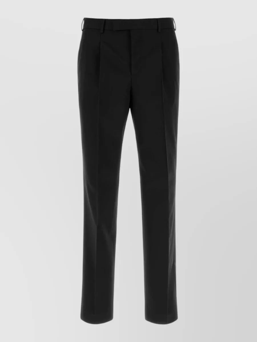 Pt Torino virgin wool relaxed-fit straight-leg pants