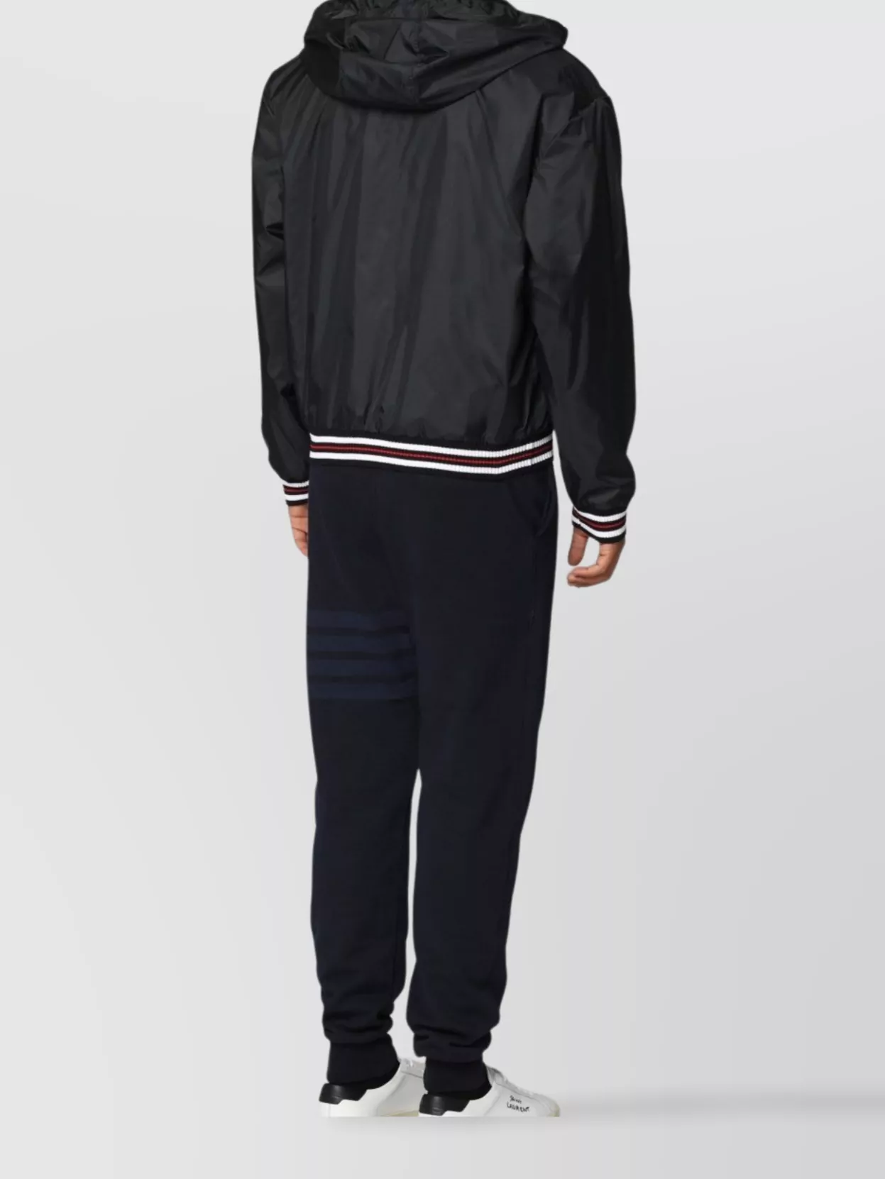 Thom Browne Lightweight Bomber Jacket Adjustable Hood