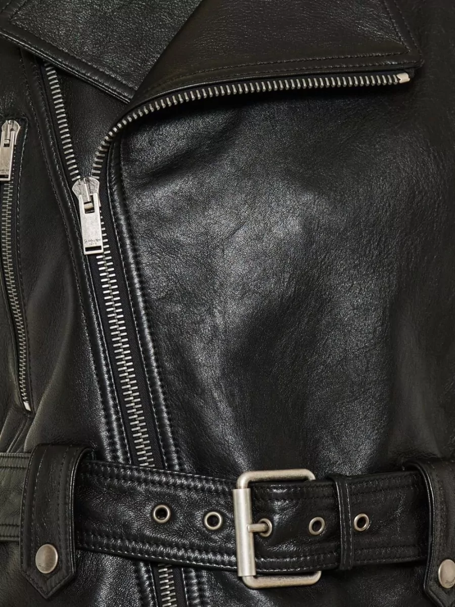 Saint Laurent Leather Biker Vest