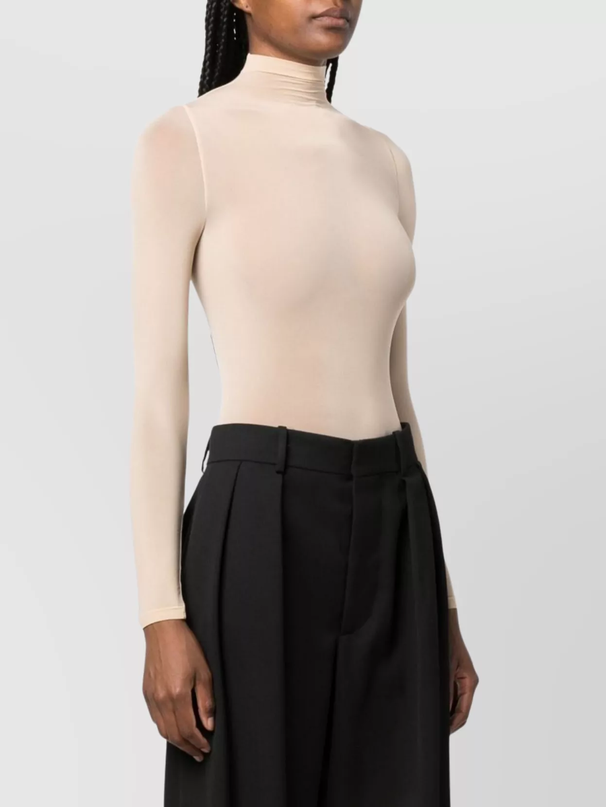 Wolford High Neck Long Sleeve Seamless Body Top