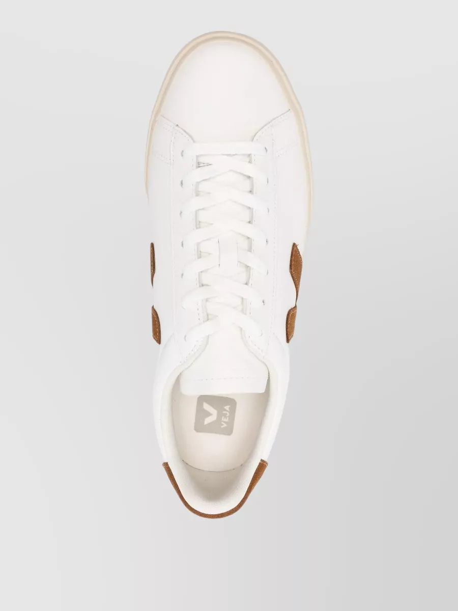 Veja Campo Sneakers Round Toe Contrast Heel Tab