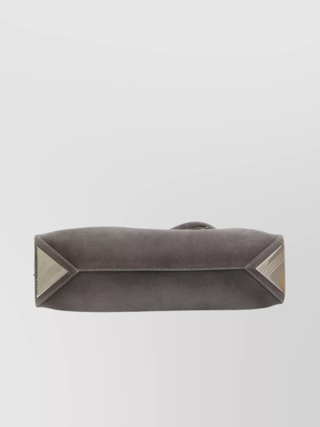 The Attico Small Suede Shoulder Bag With Tubular Handles