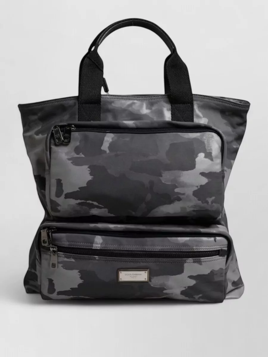 Dolce&Gabbana camouflage cotton tote bag