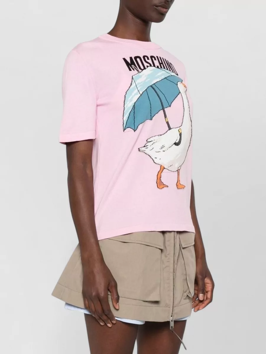 Moschino Cotton Crewneck T-Shirt