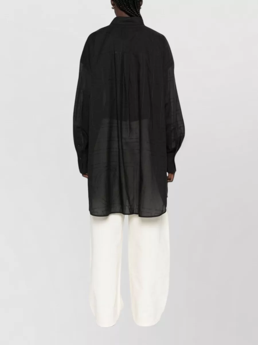 Totême Oversized Monogram Cotton Shirt
