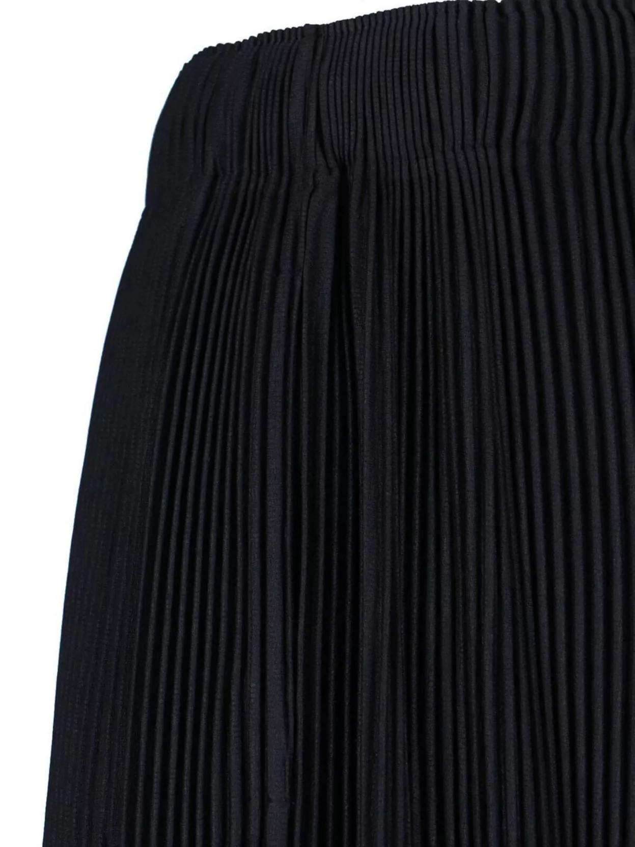 ISSEY MIYAKE STRAIGHT PLEATED WIDE LEG TROUSERS 