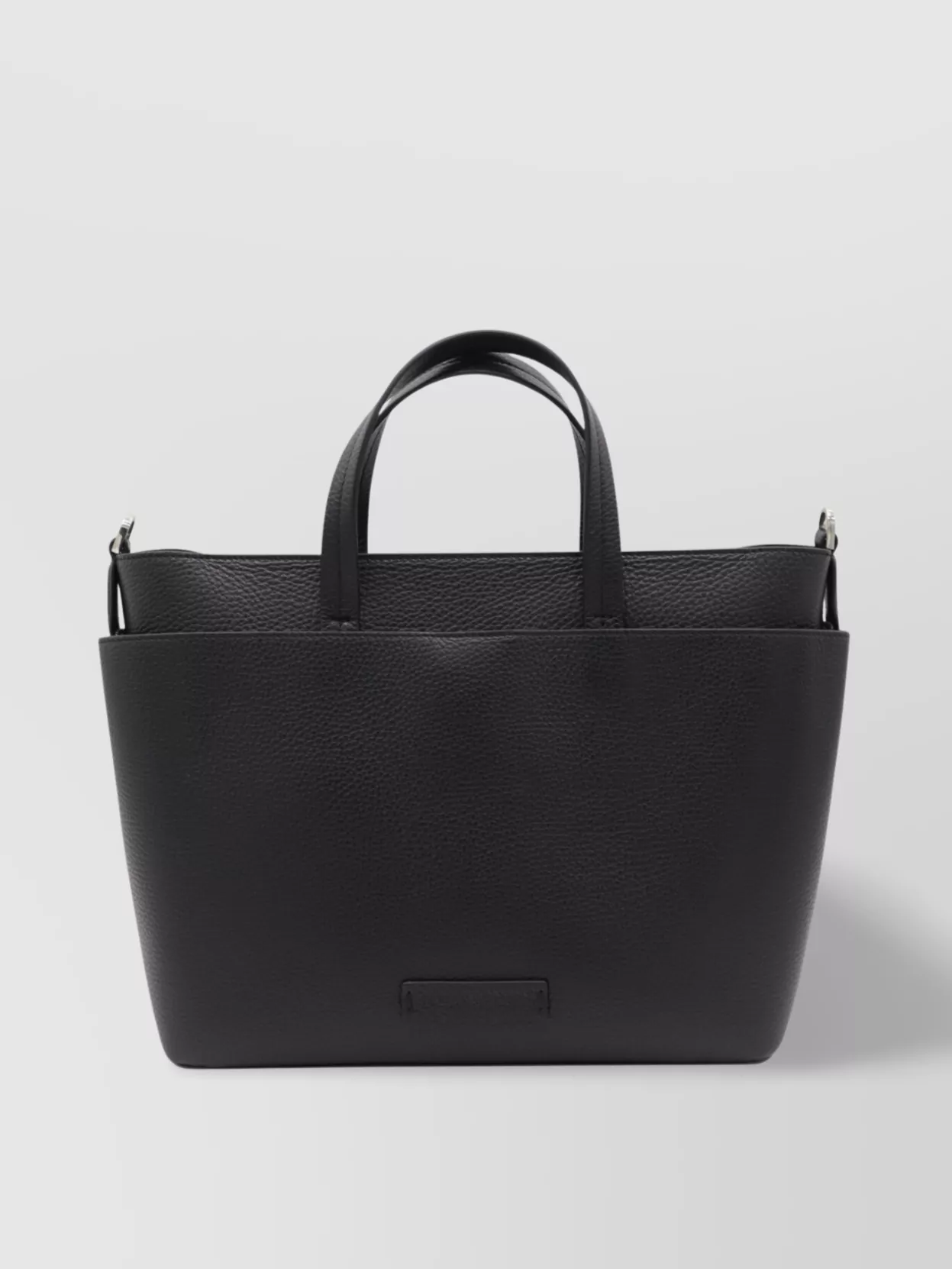 FABIANA FILIPPI LEATHER TEXTURED TOTE BAG WITH HANDLES AND STRAP