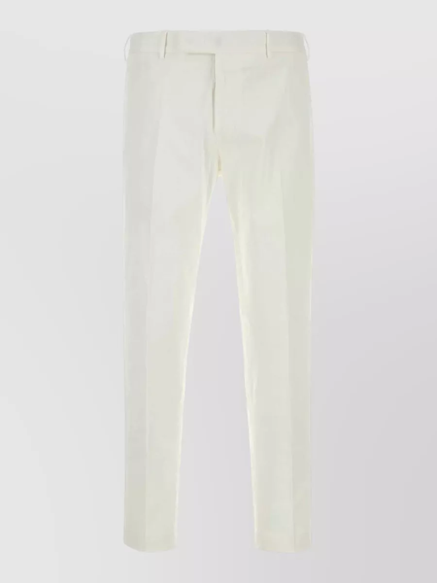 Pt Torino stretch cotton straight-leg trousers