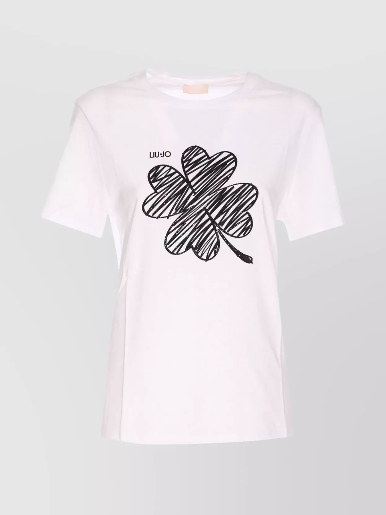 Liu •jo Graphic Print Short Sleeve T-shirt In White