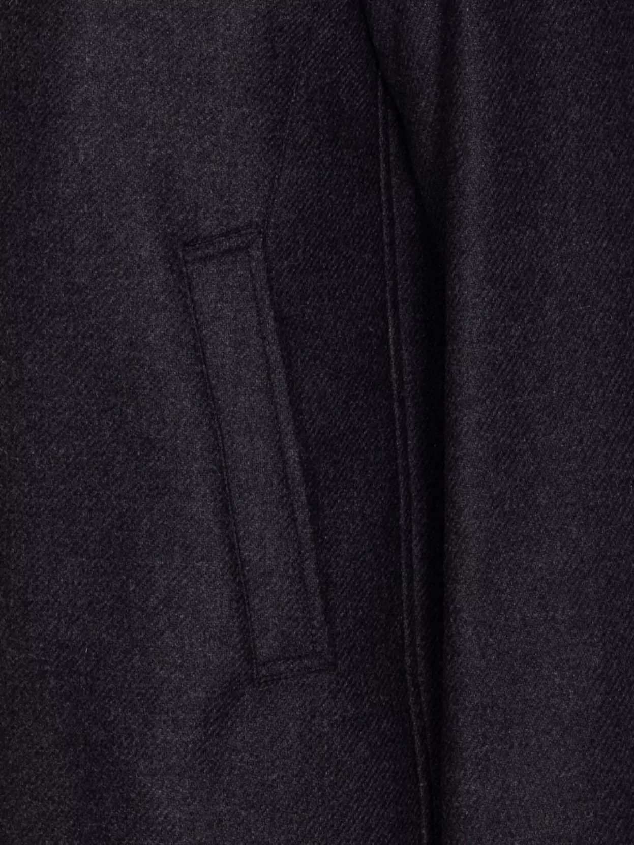 Herno High Neck Coat With Removable Shearling Collar