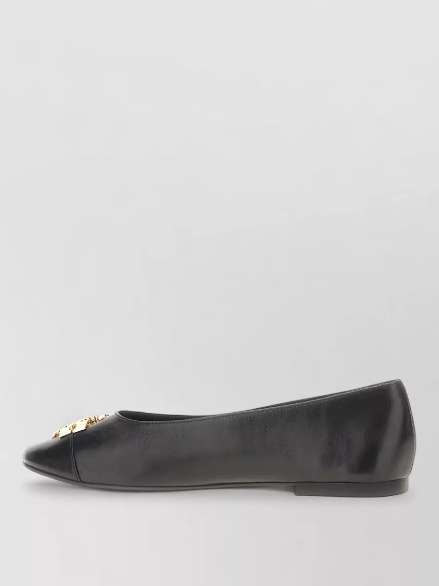 Tory Burch Leather Ballerina Shoes