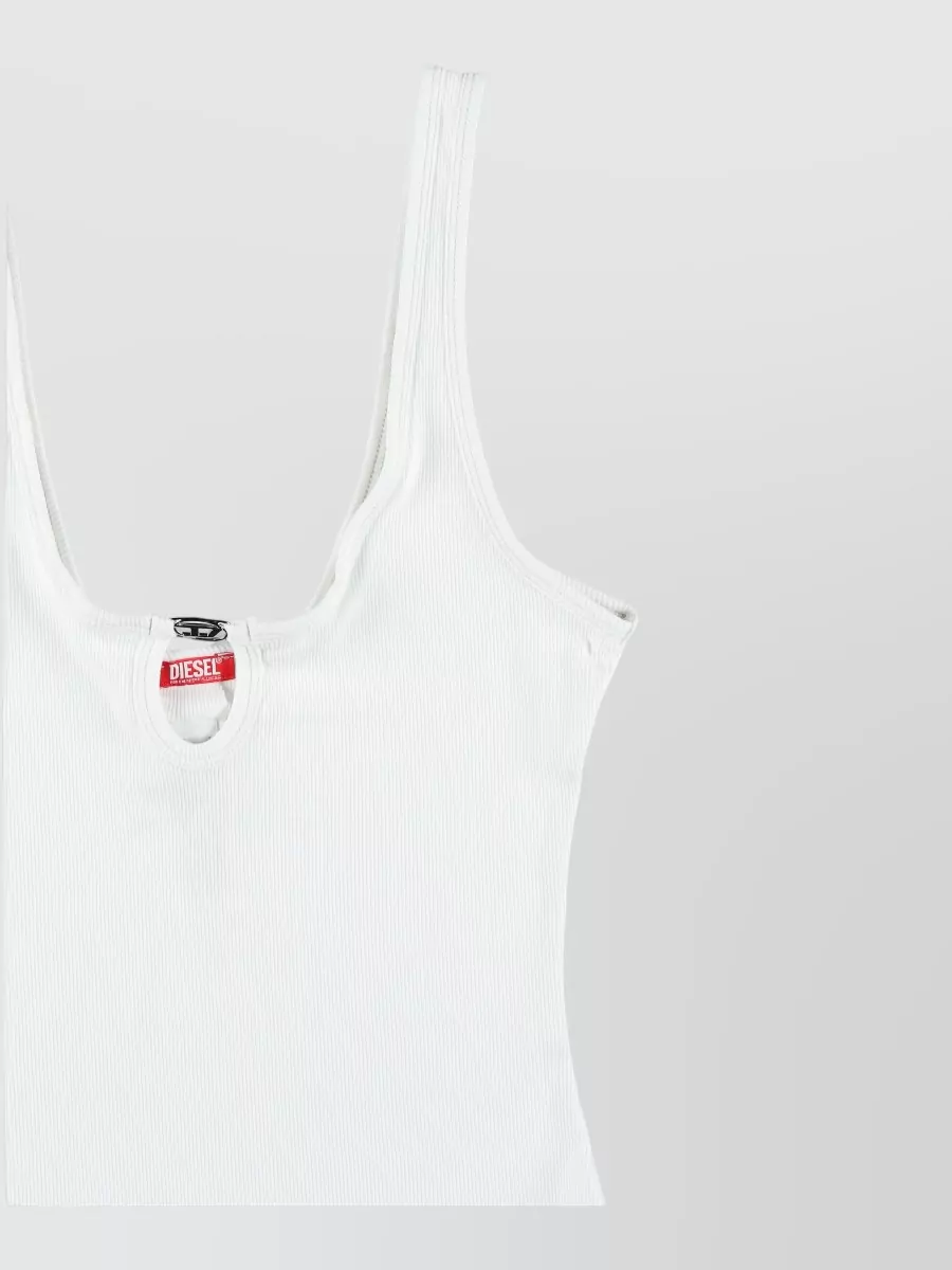 Diesel Maura Sleeveless Scoop Neck Ribbed Bodysuit