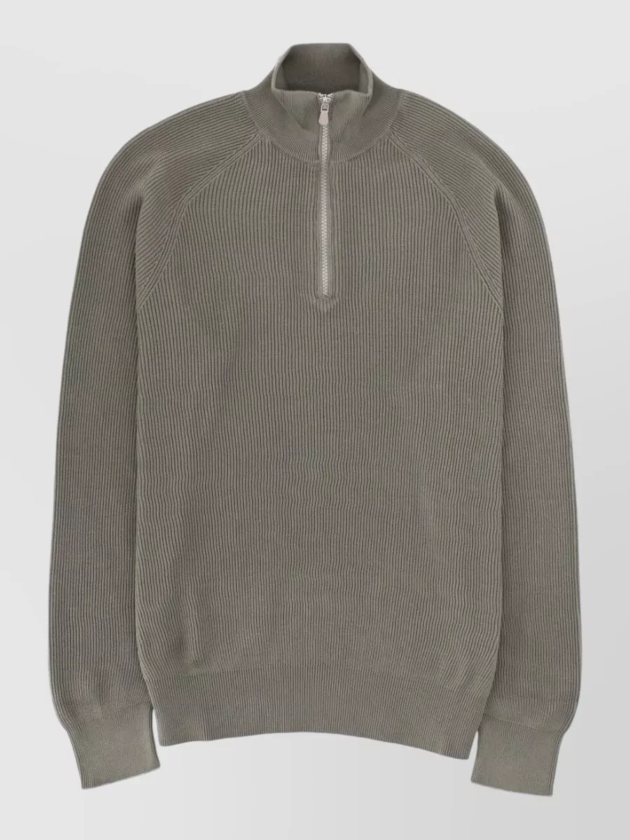 Brunello Cucinelli cotton zip polo shirt