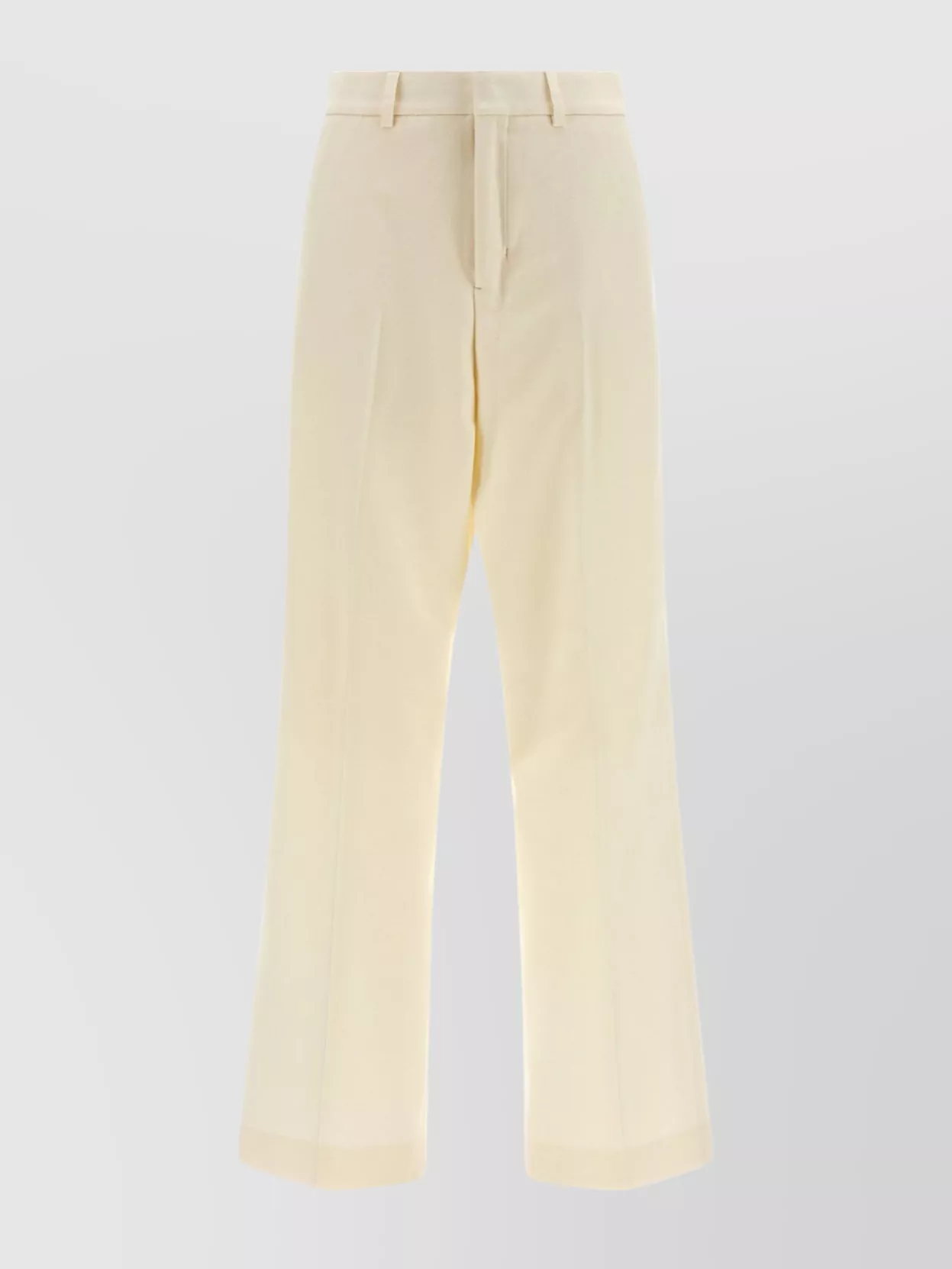 Ami Alexandre Mattiussi Tailored Trousers With Pleats And Pockets In White