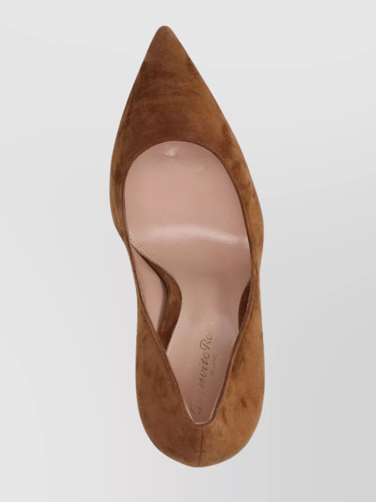 Gianvito Rossi Pointed Toe Suede Finish High Heel