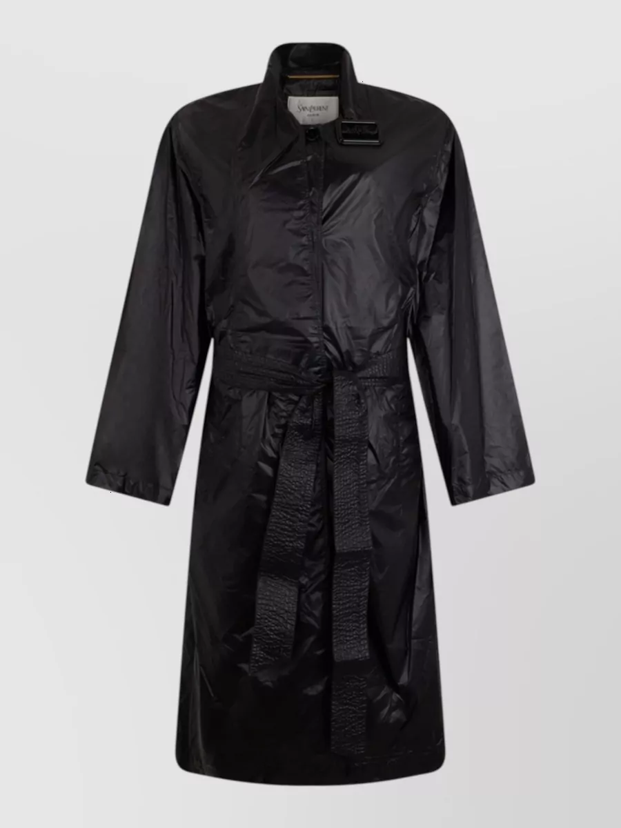 Saint Laurent Belted long trench coat