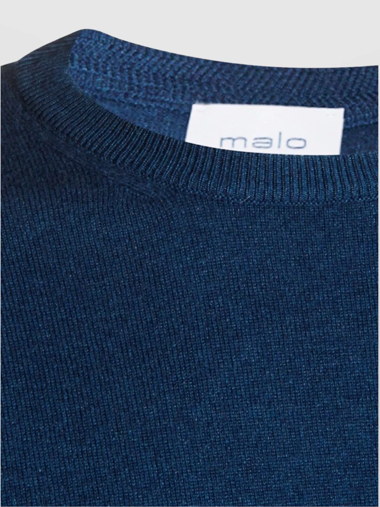 Malo Ribbed Crewneck Sweater With Long Sleeves