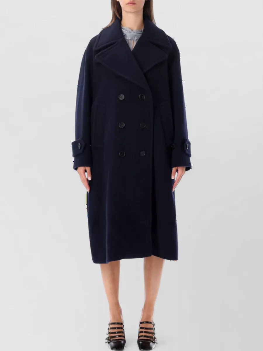 Chloé virgin wool oversized double breasted coat