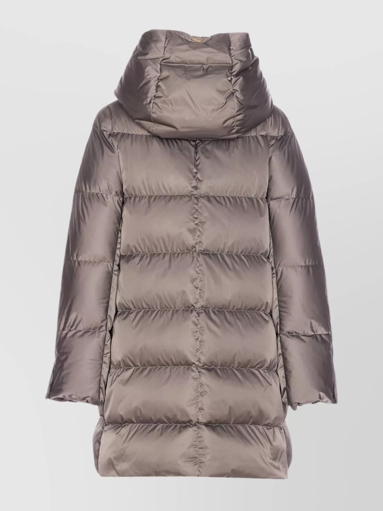 Herno Women's Down Jacket Maxi Buttons In Brown