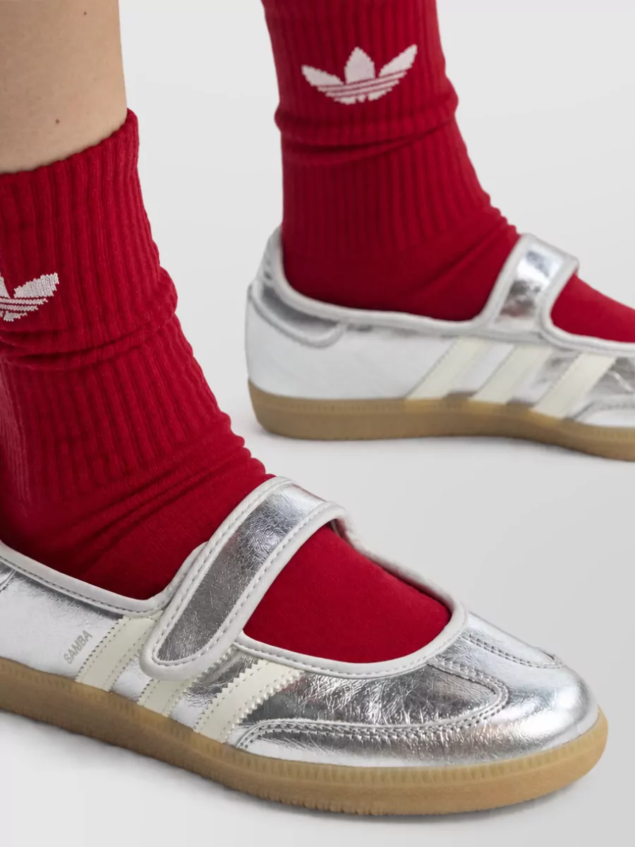 Adidas Leather Slip-On Ballerina Shoes