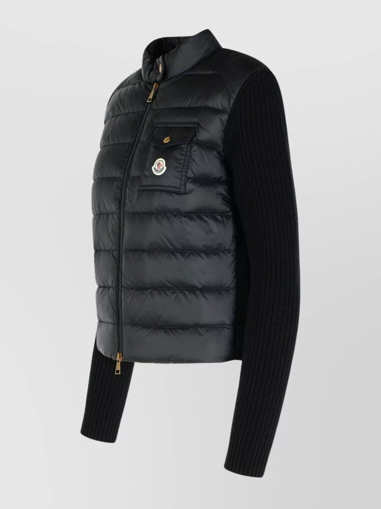 Moncler Wool Blend Jacket Front Pocket