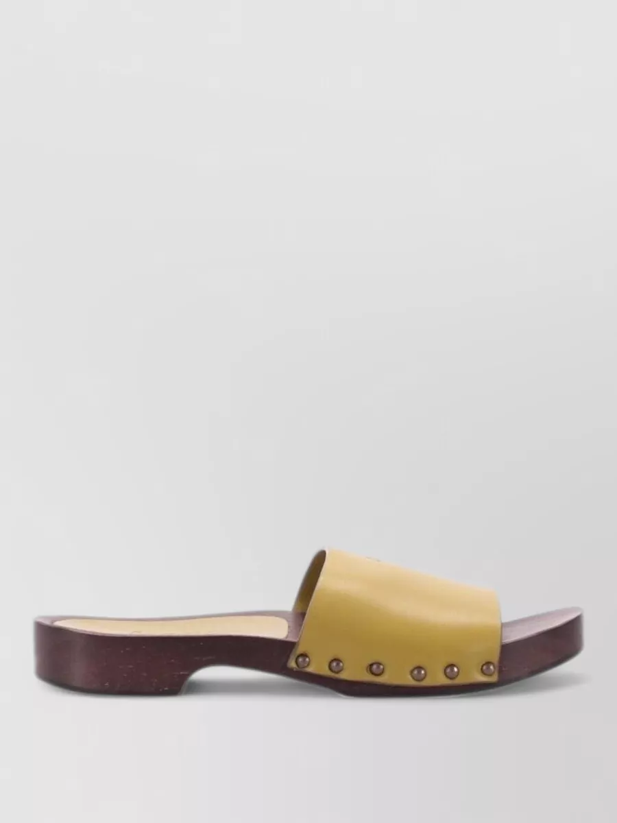 La Rose Leather Sandals