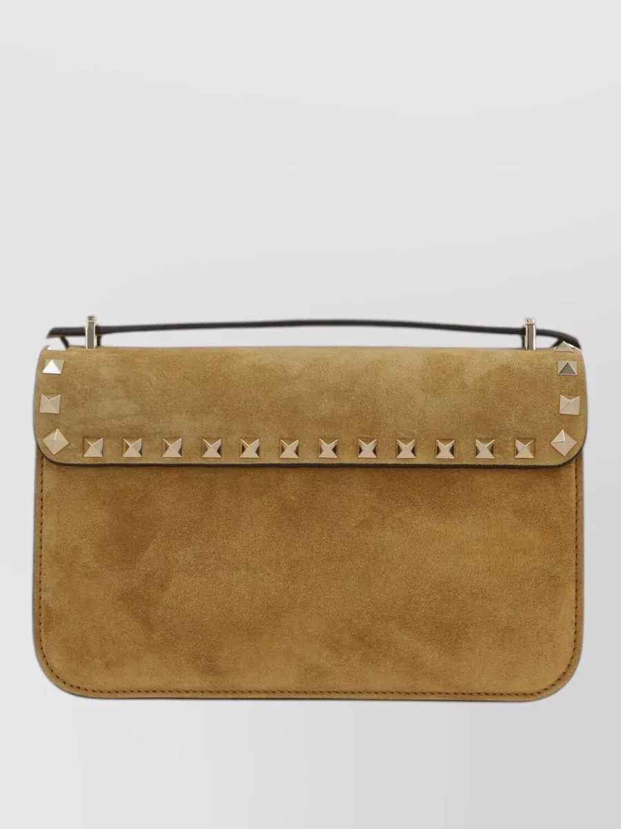 Valentino Garavani Rockstud Spike Small Leather Clutch Bag