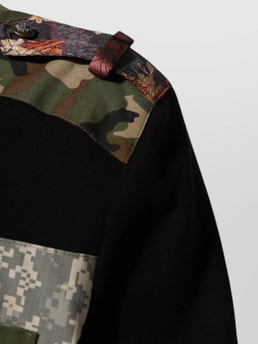 Dolce&Gabbana Patchwork Crew Neck Sweater