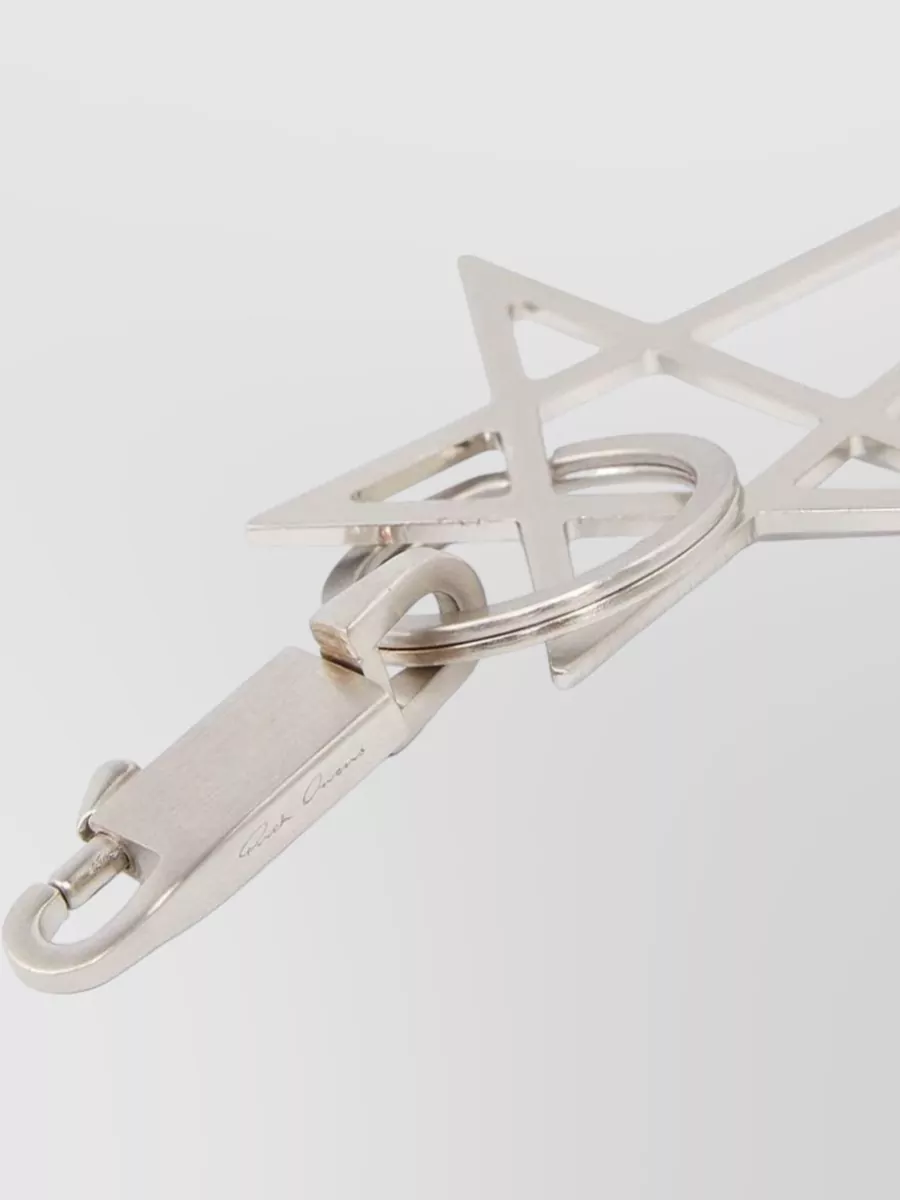 Rick Owens Brass Pentagram Keychain