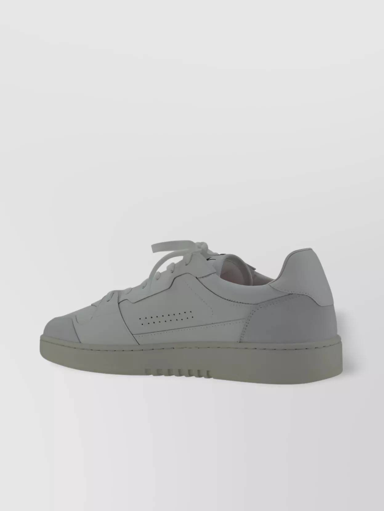 Axel Arigato Calfskin Dice Lo Sneakers With Suede Panels In Gray