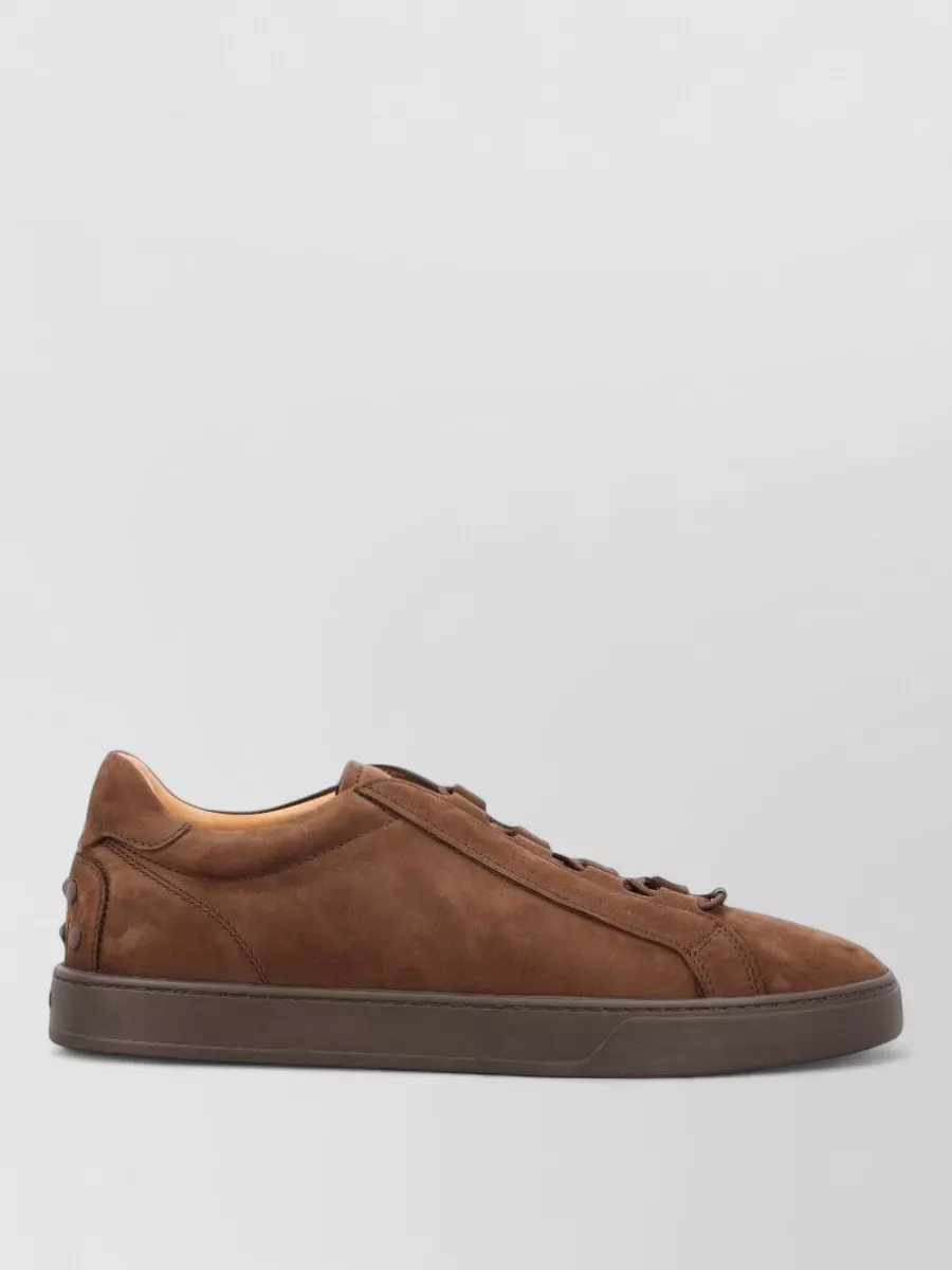 Tod's Nubuck Leather Low-Top Sneakers