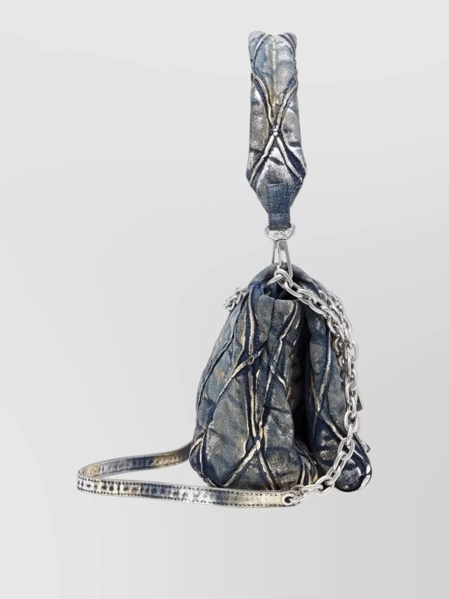 Diesel Charm-D Medium Cotton Clutch Bag