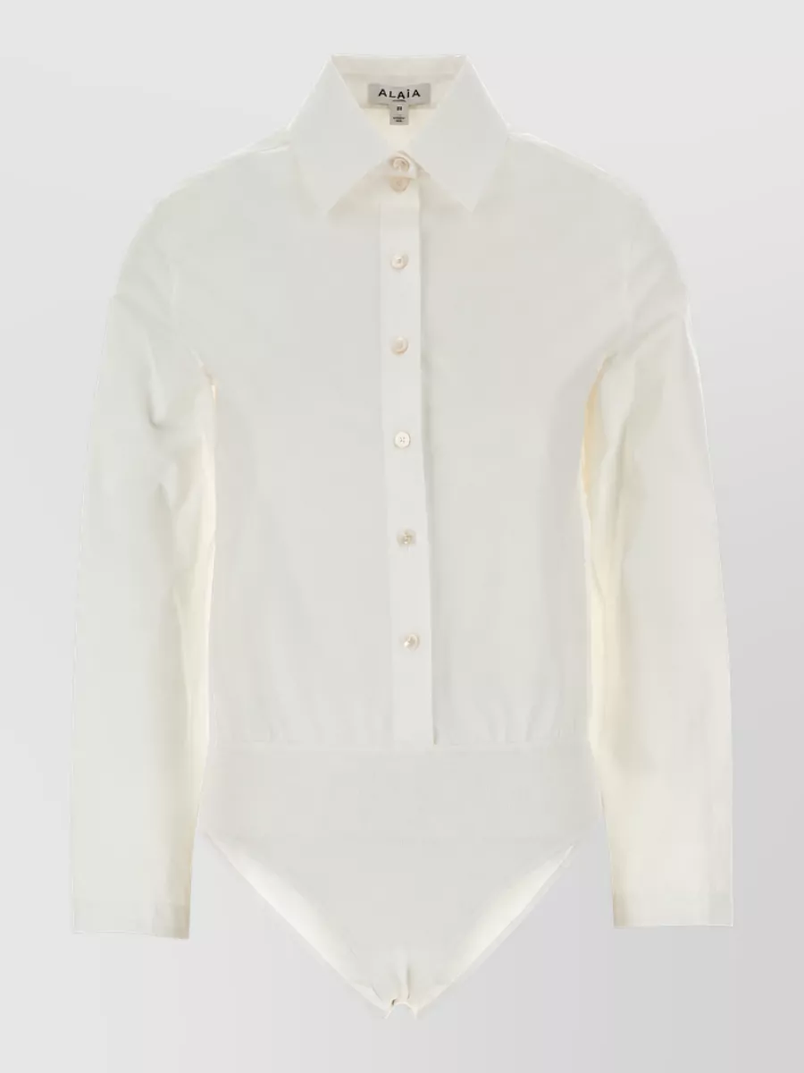 Alaïa cotton poplin shirt