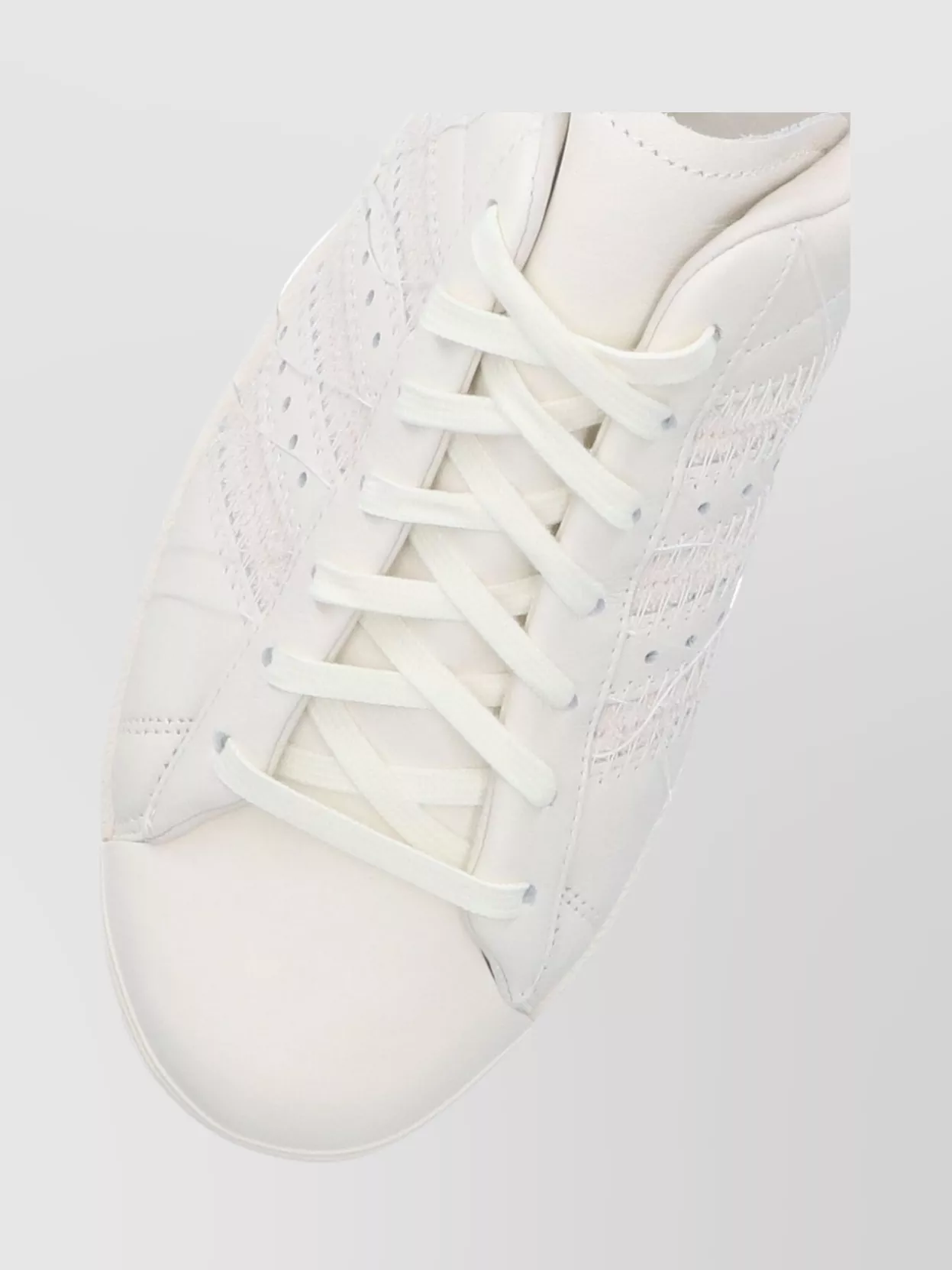 Y-3 Low Top Rubber Sole Sneakers In White