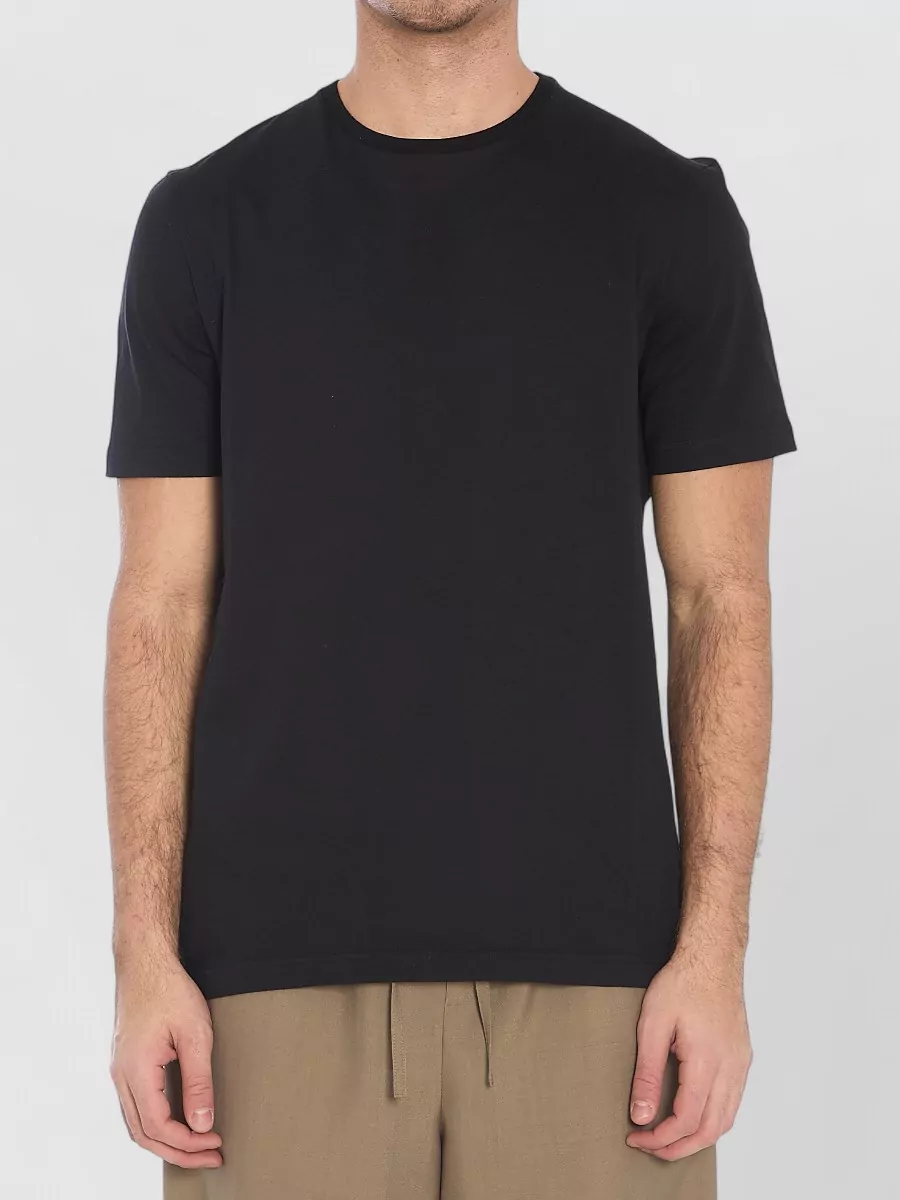 The Row Cotton Ribbed Crew-Neck Short-Sleeve T-Shirt