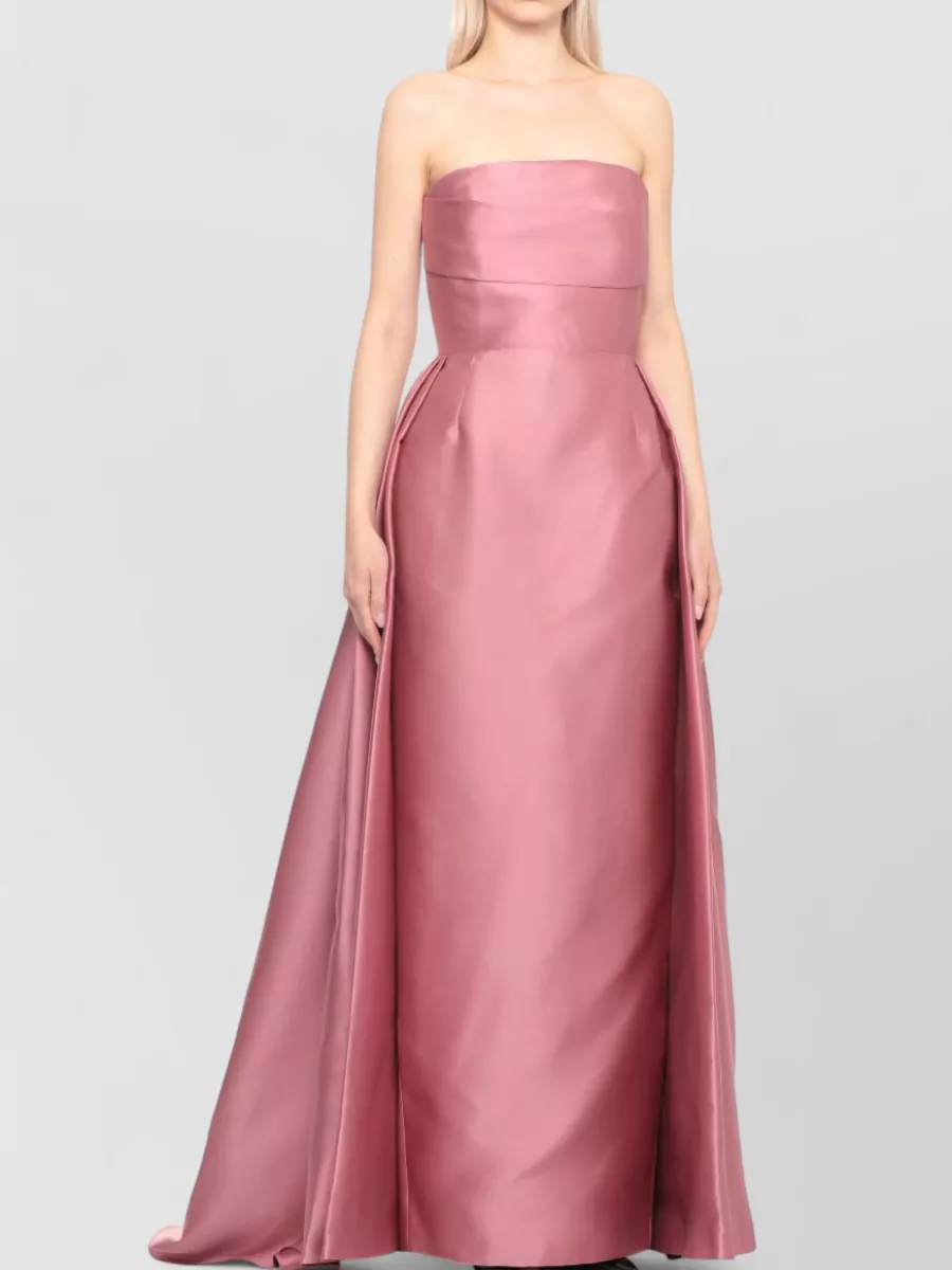 Solace London Strapless Pleated Mini Dress