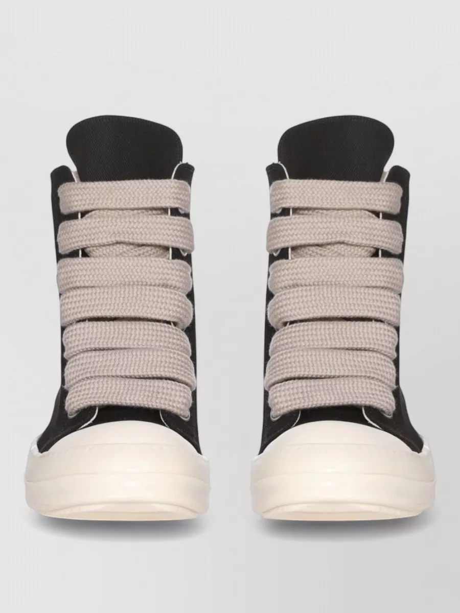 Rick Owens Drkshdw Leather High-Top Sneakers