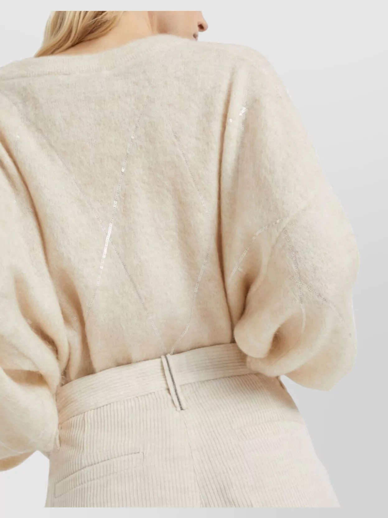Brunello Cucinelli Wide-leg Trousers With Pockets And Pleats In Neutral