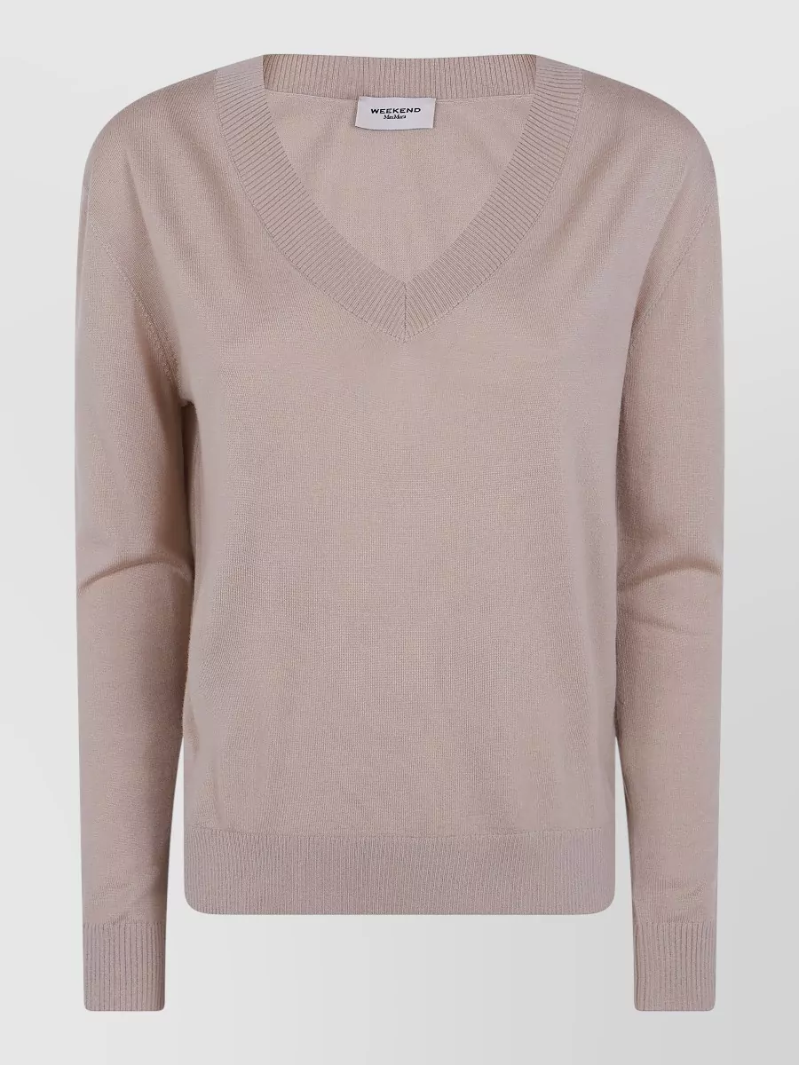 Weekend Max Mara Cashmere and silk v-neck sweater