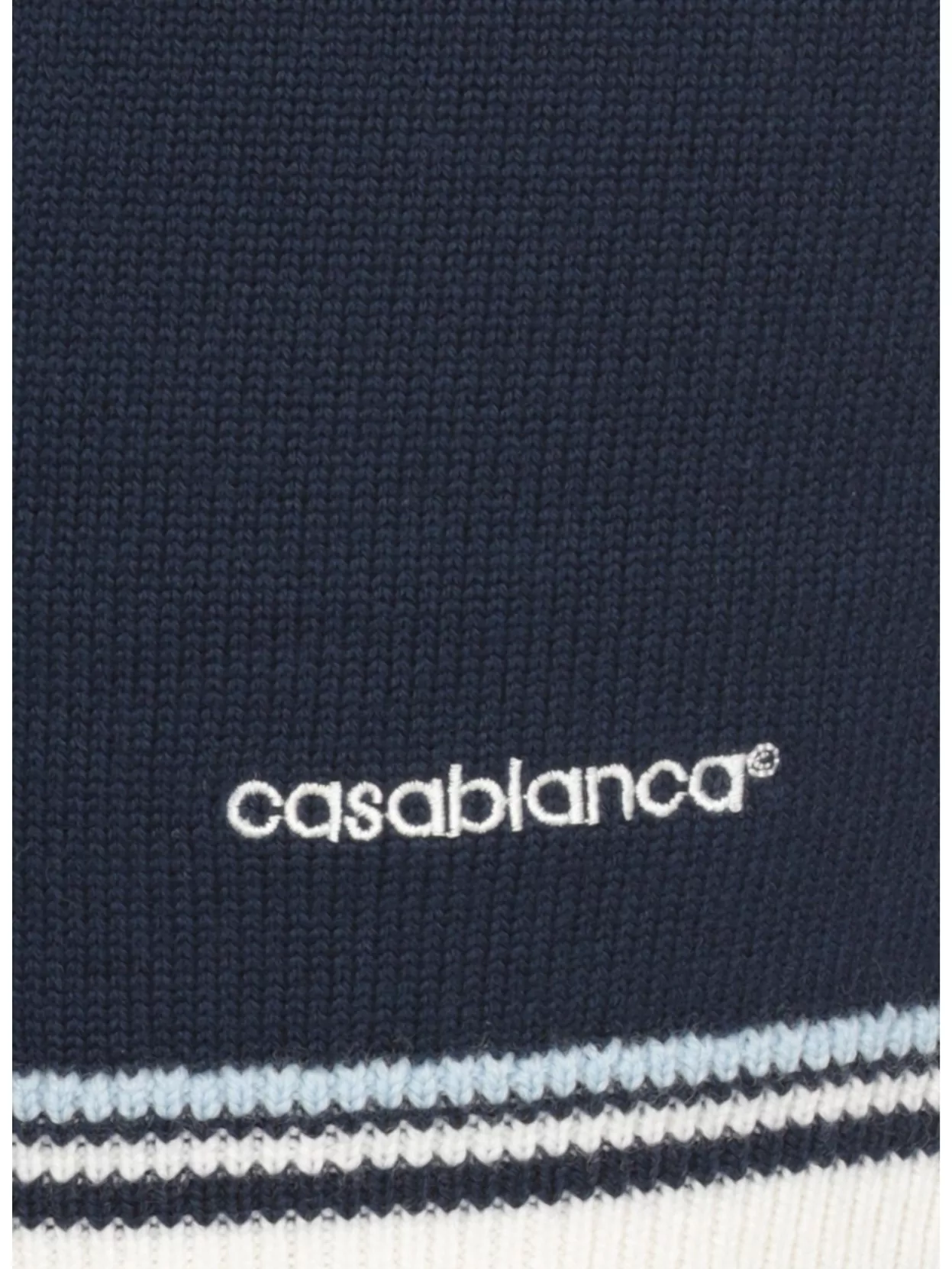 Casablanca Wool Skirt With Stripe Detail And Elastic Waist