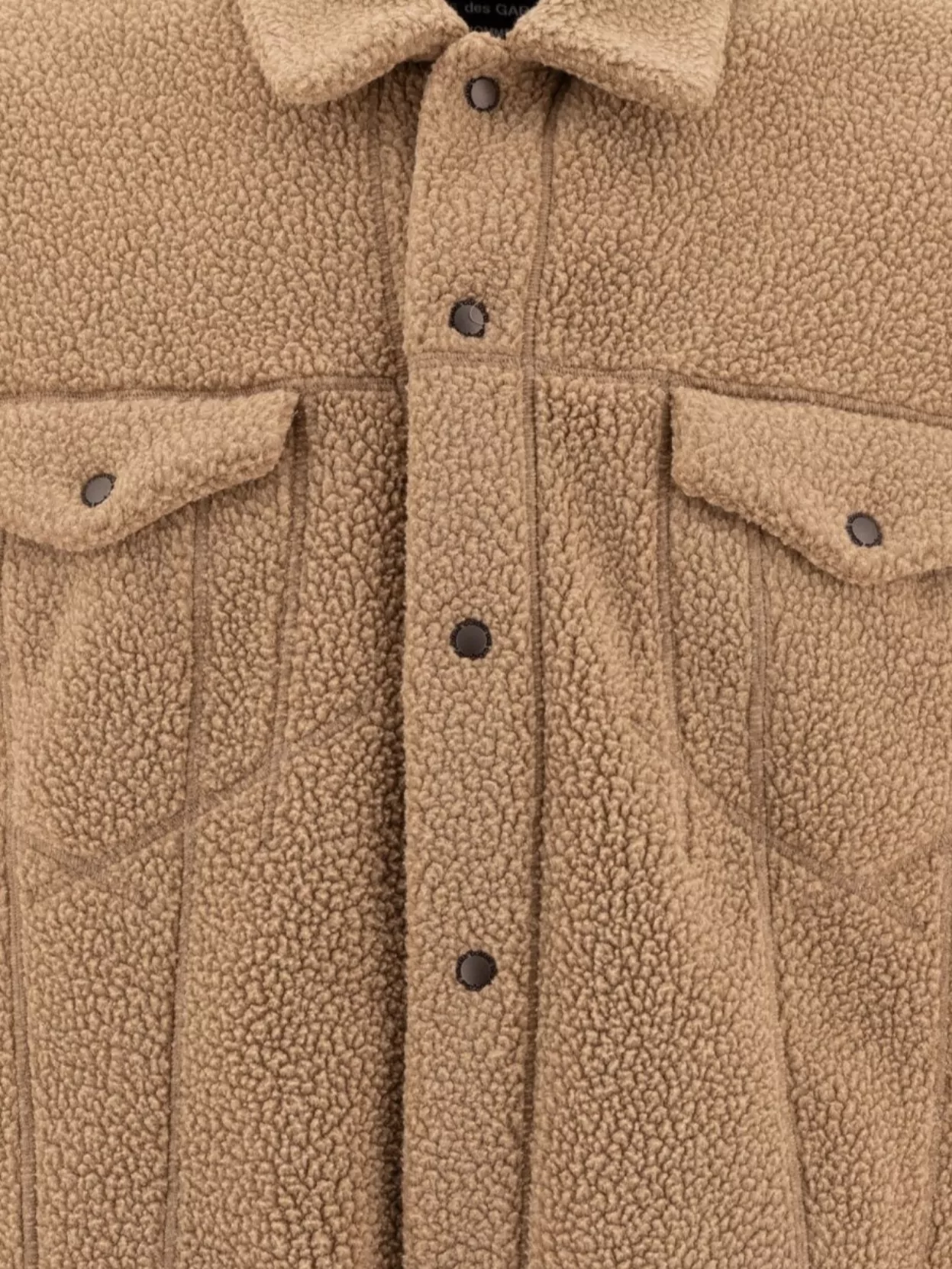 Comme Des Garçons Homme Sherpa Fabric Overshirt Chest Pockets