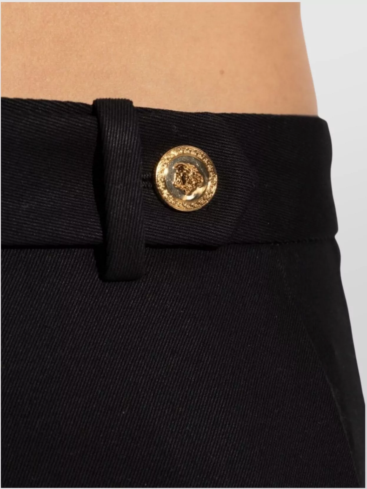 Versace Straight Trousers Featuring Back Pockets