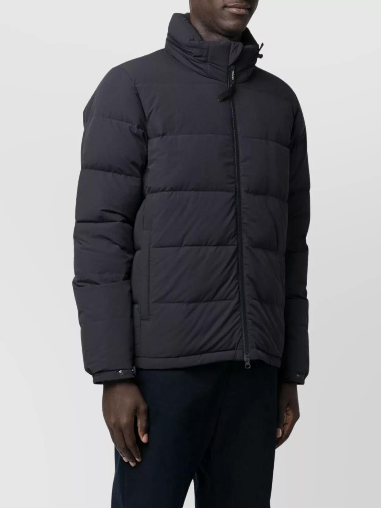 Aspesi Quilted Jacket With High Collar And Pockets